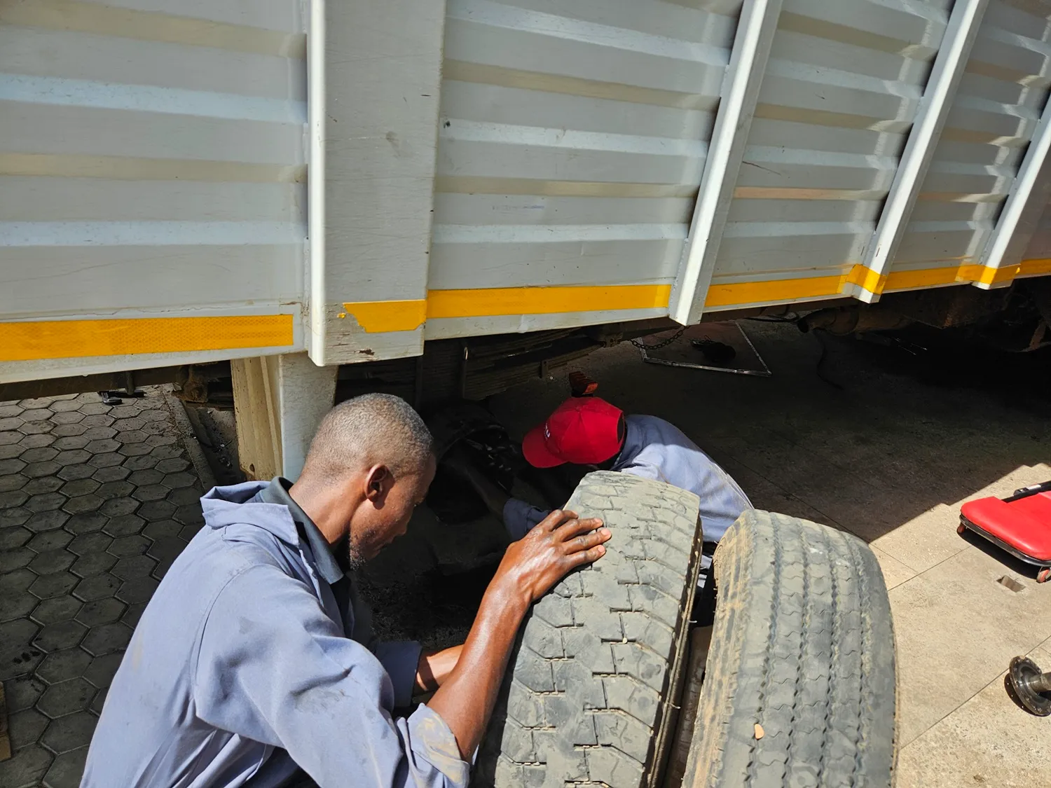 Truck Service Underway