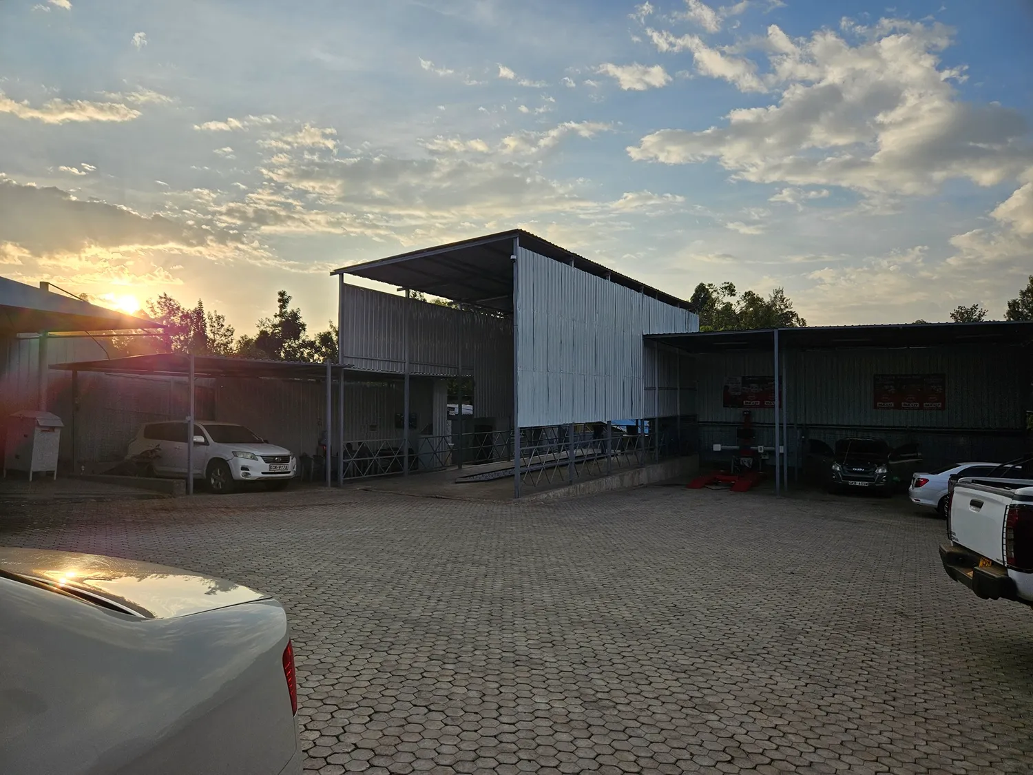 Calm Evening at the Garage