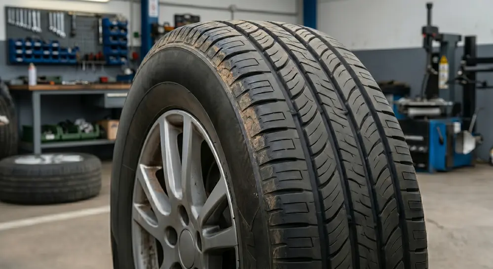 Tyre wear patterns and pressure checks